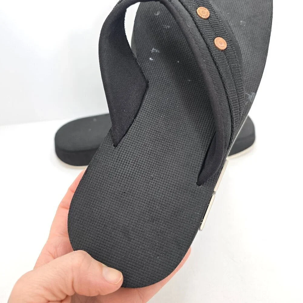 Andersson Bell | black strappy outdoor summer flip-flop sandals | MENS 9